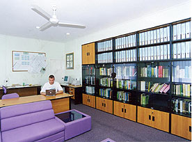 Library. Photo By J. Omar
