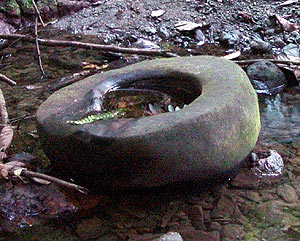 Round Rock found at Kuala Tembaling. Photo By O. Fung